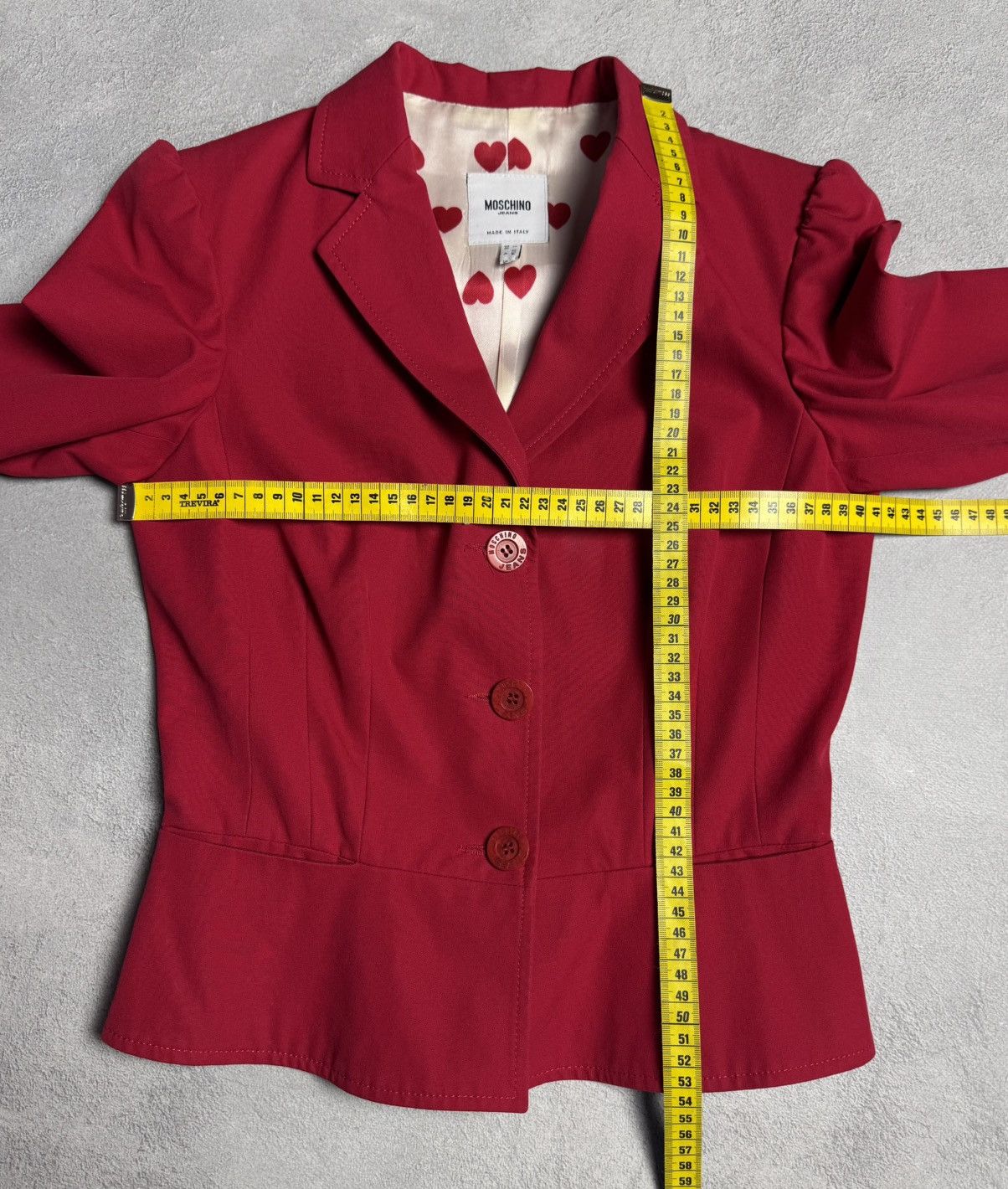 Moschino Moschino Jeans Red Cotton Blazer Jacket size US 4 UK 8 Size S / US 4 / IT 40 - 14 Thumbnail