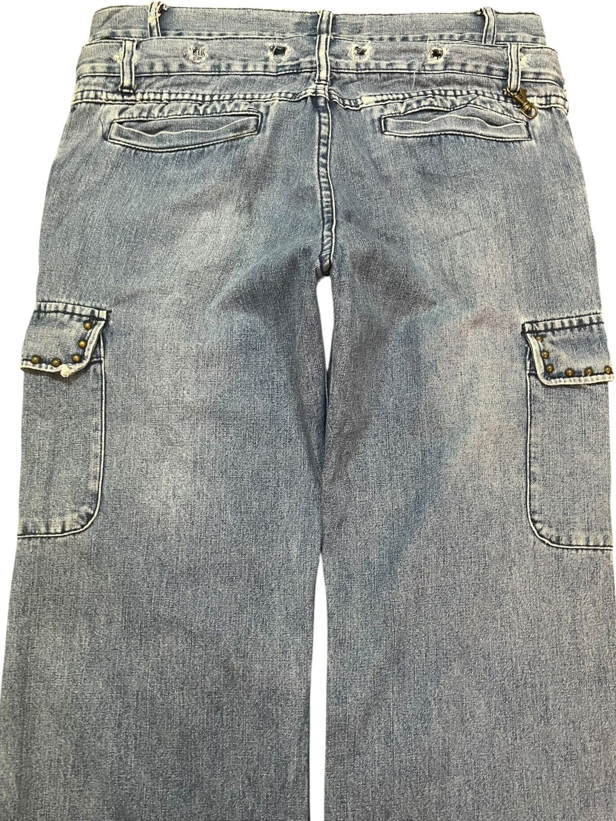 In The Attic Vintage In The Attic Homme Double Waist Studded Grunge Denim Size US 31 - 8 Thumbnail