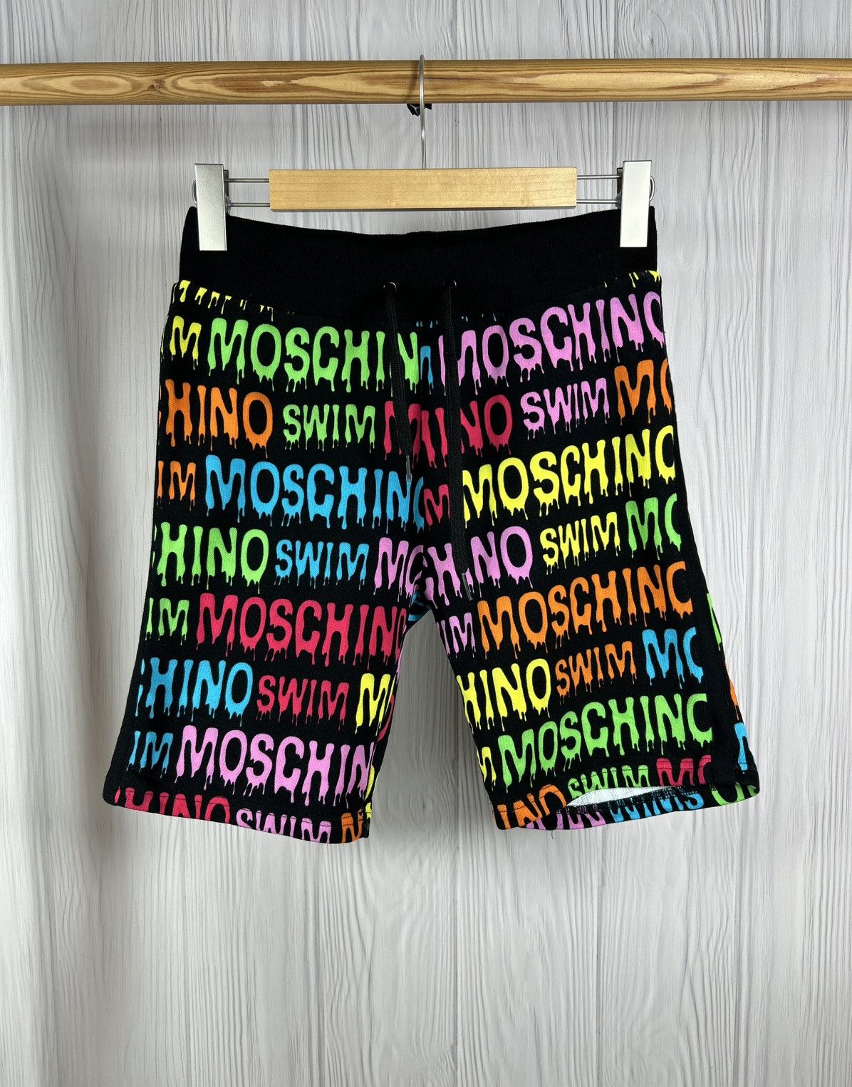 Moschino Moschino Rainbow Logo Swim Shorts Size S/XS Rare Swimwear Size US 30 / EU 46 - 1 Thumbnail