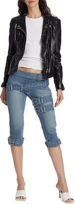EB Denim EB DENIM Buckle Capri Pants Size 26" / US 2 / IT 38 - 4 Thumbnail