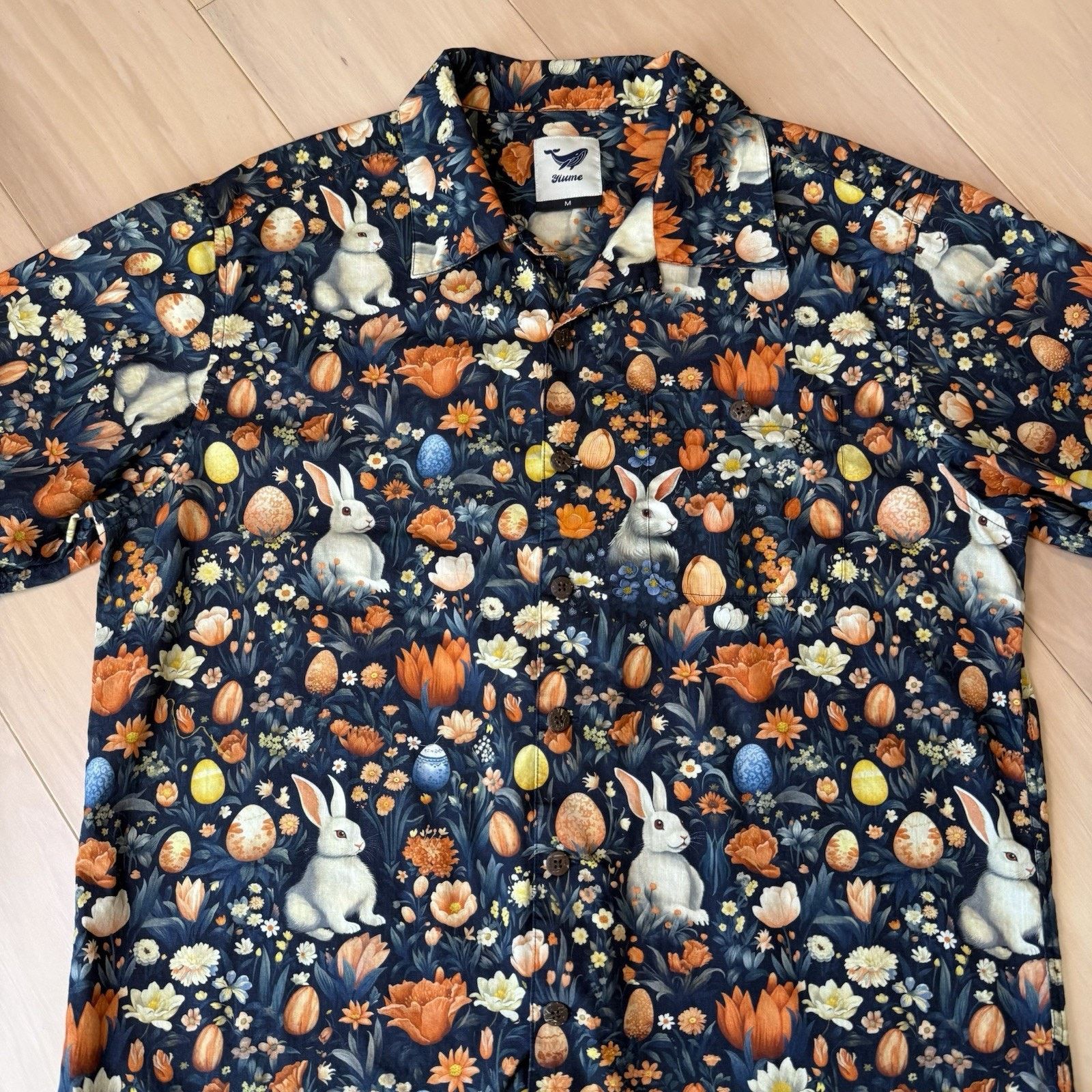 Other Yiume Shirt Medium Multicolor Cotton Short Sleeve Button Up Size US M / EU 48-50 / 2 - 4 Thumbnail