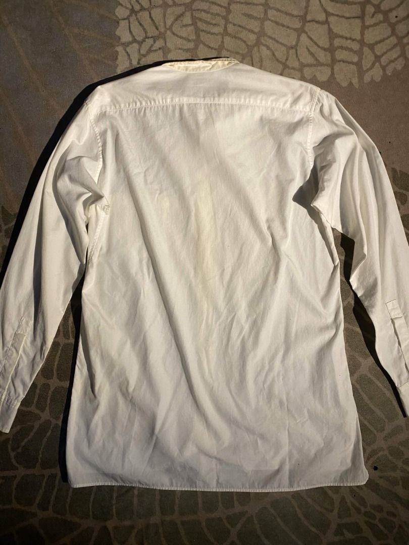 Yohji Yamamoto Yohji Yamamoto POUR HOMME White Band Collar Shirt Size US M / EU 48-50 / 2 - 2 Thumbnail
