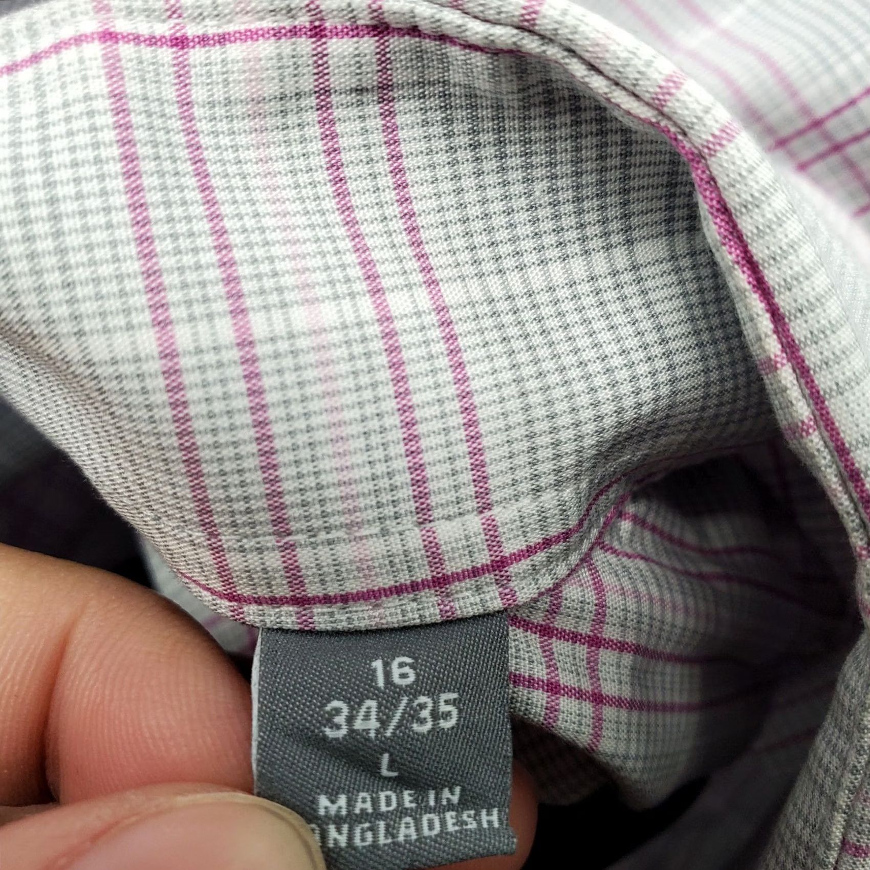 Michael Kors Michael Kors Dress Shirt Mens L Multi Plaid Regular Fit Airsoft Stretch Button Up Size 42R - 7 Thumbnail