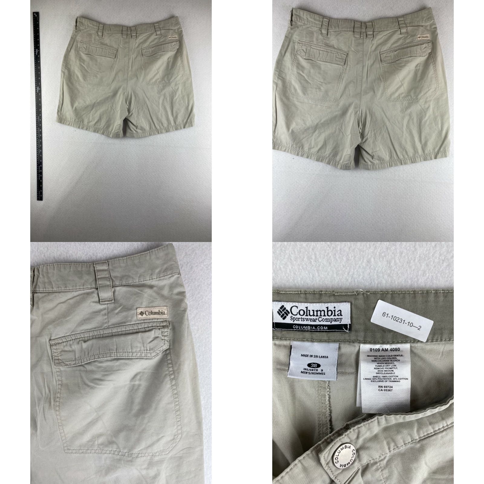 Vintage Columbia Mens Shorts Chino Flat Front 38 Khaki Casual Pocket Zip Bermuda Beach Outdoor Modern Mens Size US 38 / EU 54 - 8 Thumbnail