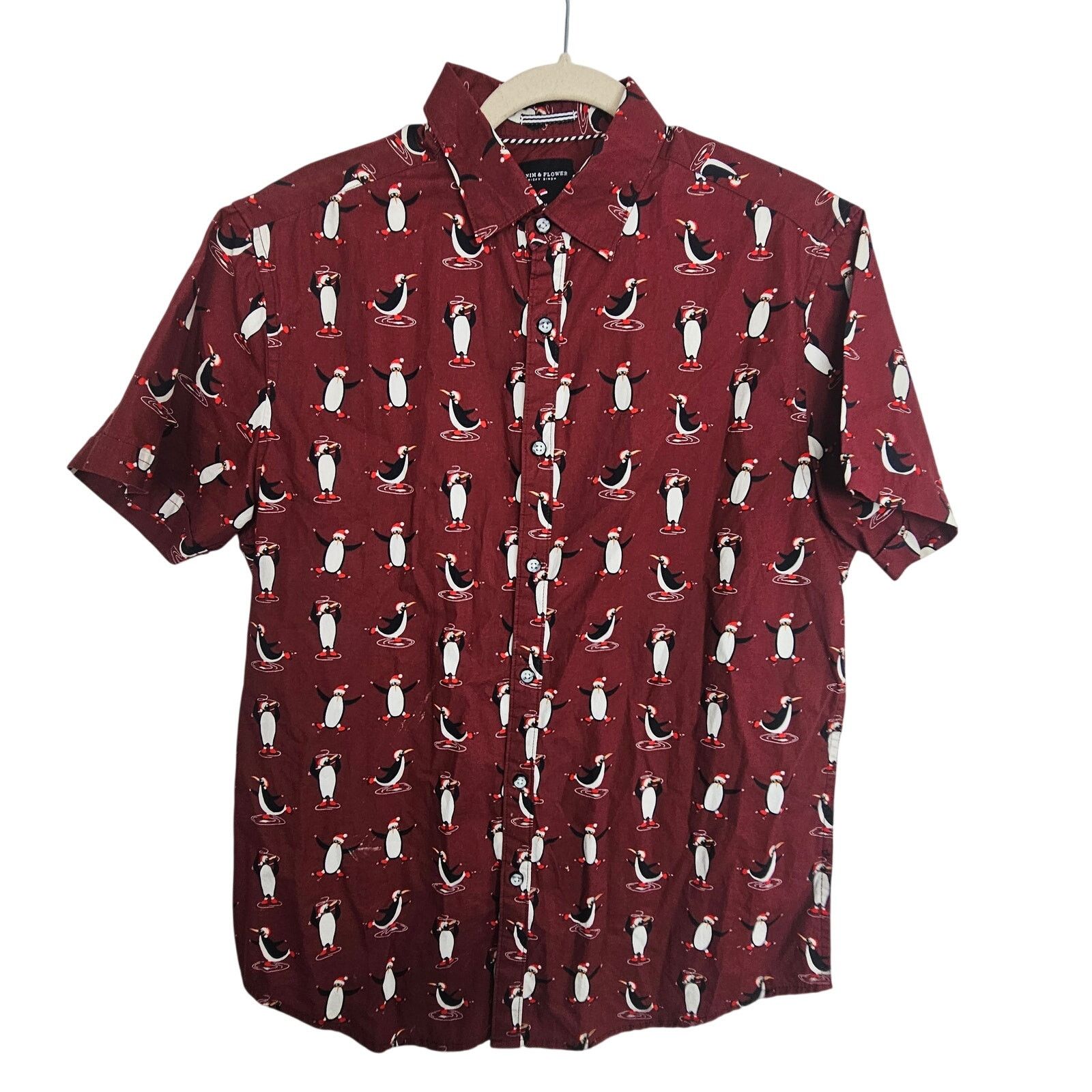 Flower Mountain Denim & Flower Ricky Singh Button Front Red Penguin M Size US M / EU 48-50 / 2 - 1 Thumbnail