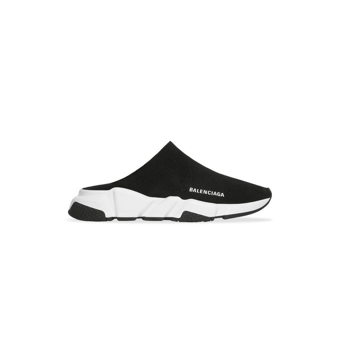 Balenciaga o1mt1gz0425 Speed Recycled Knit Mules in Black Size US 10 / EU 43 - 1 Thumbnail
