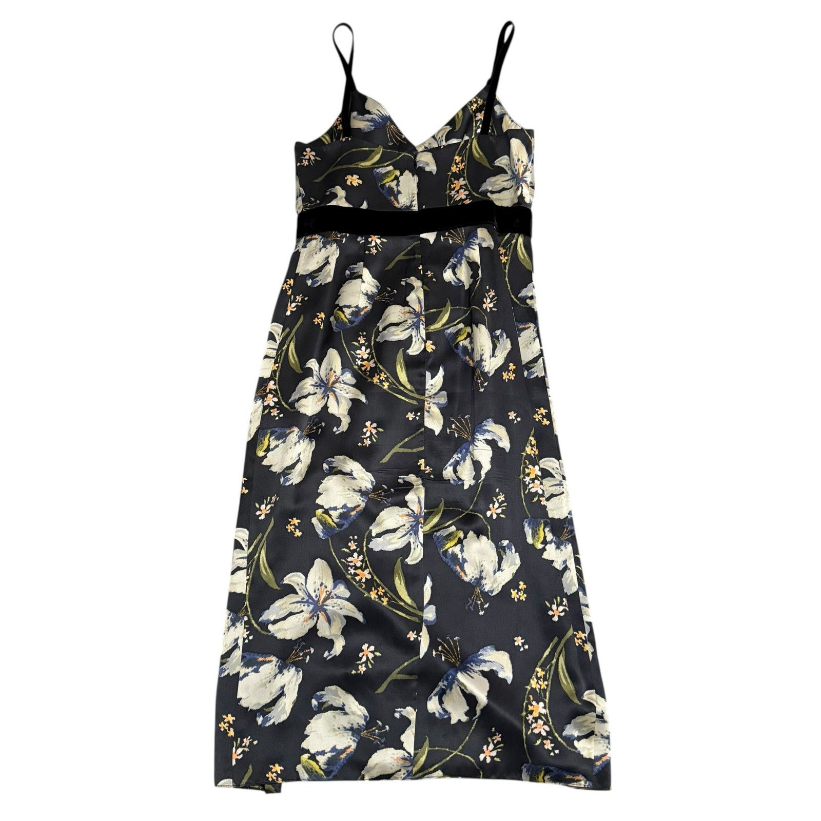 Cinq a Sept Cinq à Sept Leena Silk Floral Midi Dress Sleeveless Size 8 Size M / US 6-8 / IT 42-44 - 8 Thumbnail