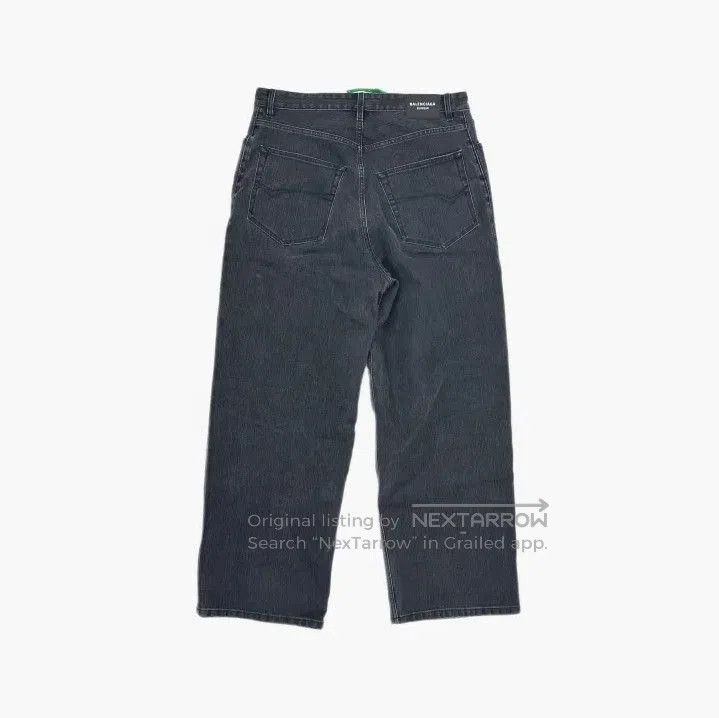 Balenciaga Balenciaga Black Straight-Leg Denim Pants for Men. Size US 31 - 3 Thumbnail