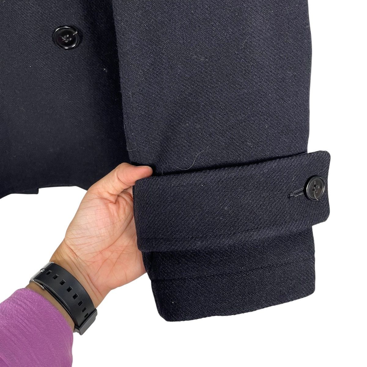 CABANE de ZUCCa Cabane De Zucca Hooded Double Breasted Wool Jacket Size US M / EU 48-50 / 2 - 14 Thumbnail