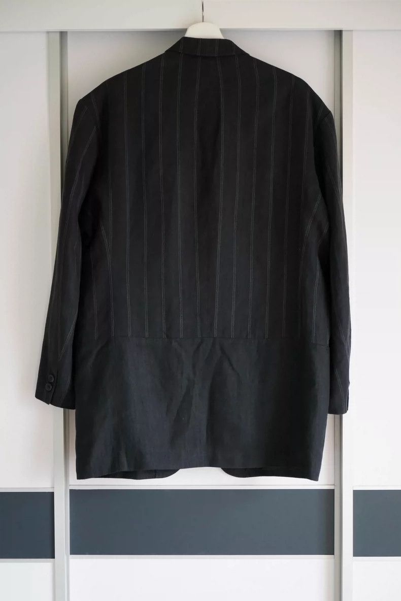 Yohji Yamamoto Yohji Yamamoto Yohji Yamamoto Striped Linen Suit Jacket Size US S / EU 44-46 / 1 - 2 Thumbnail