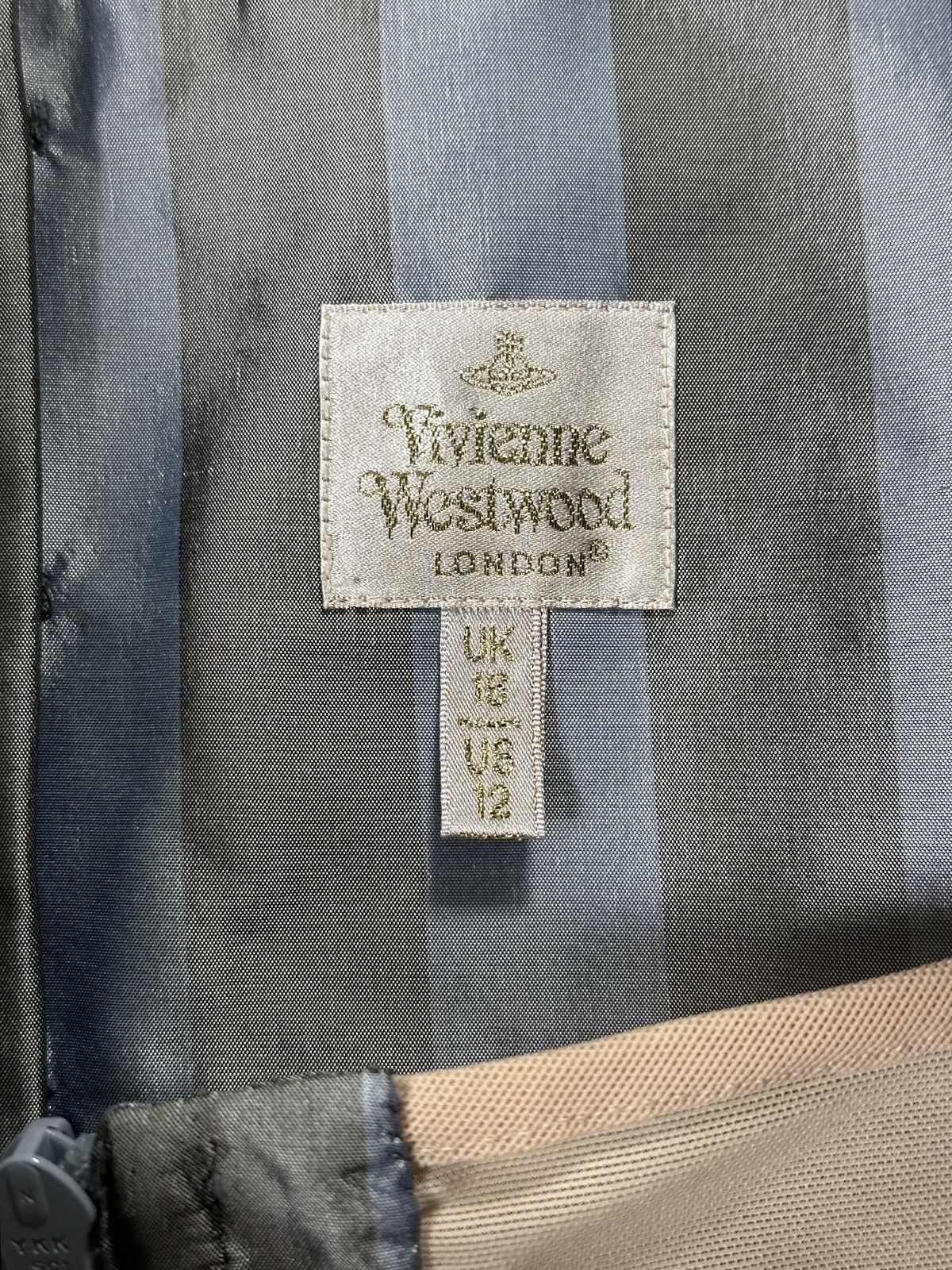 Vivienne Westwood VIVIENNE WESTWOOD S/S 1998 Striped Silk Corset Size XL / US 12-14 / IT 48-50 - 5 Thumbnail