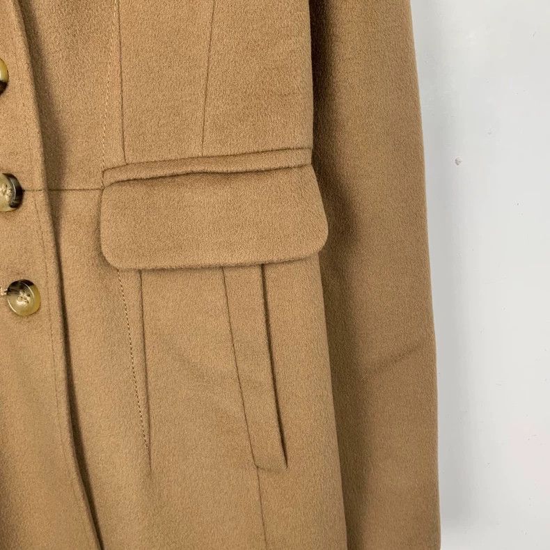 Max Mara Max Mara Camel wool lapel single breasted coat Size M / US 6-8 / IT 42-44 - 4 Thumbnail