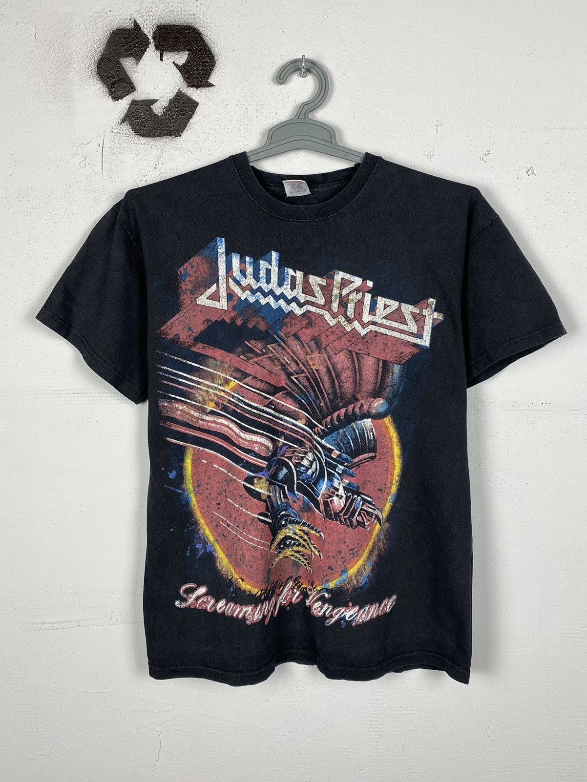 Pre-owned Band Tees X Judas Priest Vintage Judas Priest Tour Band T Shirt Faded In Black