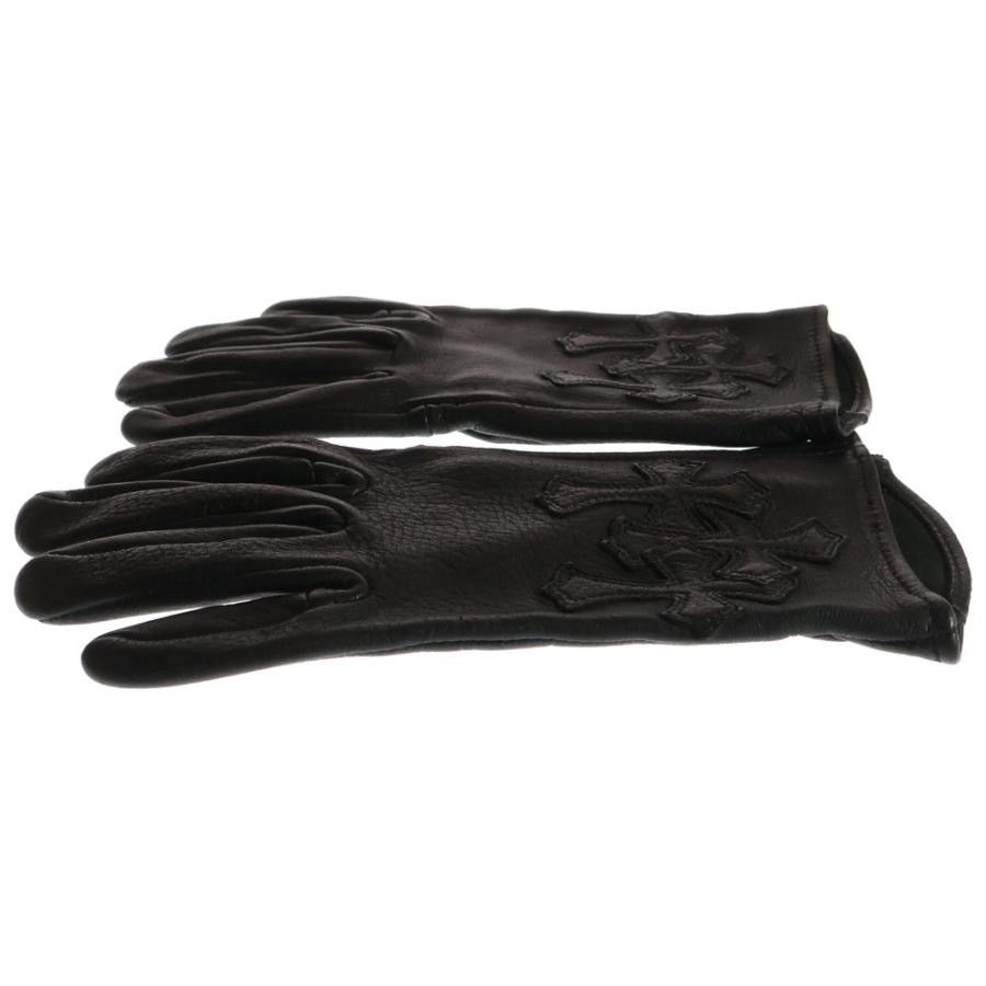 Chrome Hearts Chrome Hearts Cemetery Cross patch Leather Gloves Size ONE SIZE - 3 Thumbnail