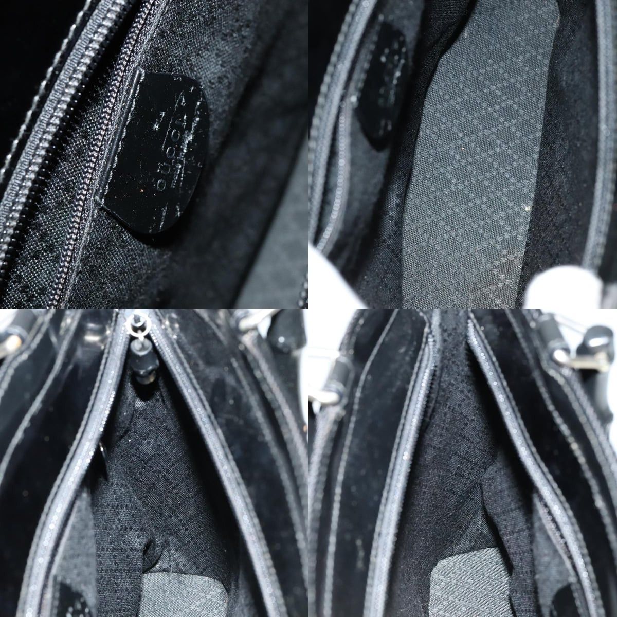 Gucci GUCCI Bamboo Hand Bag Nylon Black 000 1705 000 1705 Size ONE SIZE - 11 Thumbnail