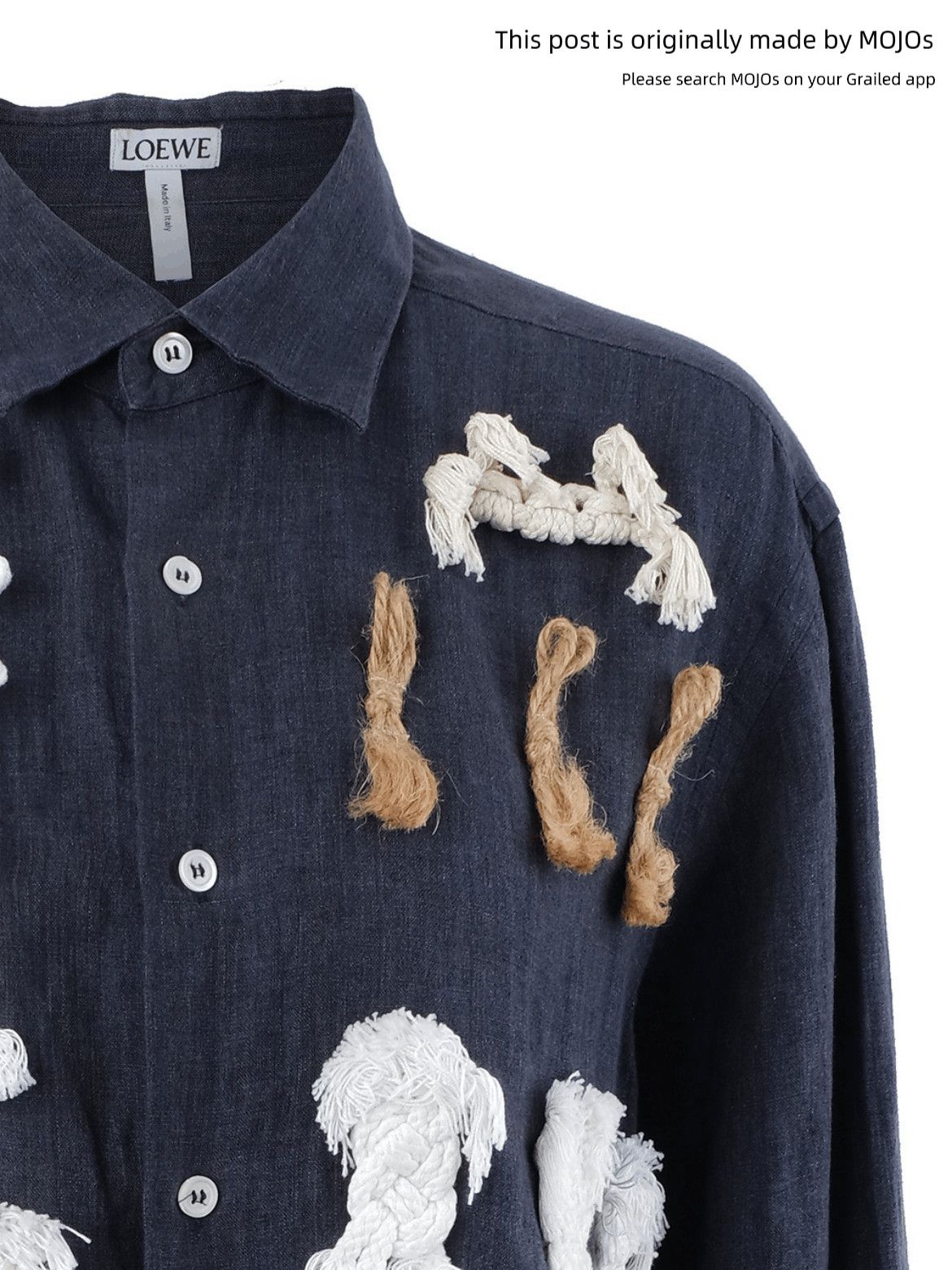 Loewe Loewe Runway Logo Patches Linen Shirt Size US L / EU 52-54 / 3 - 3 Thumbnail