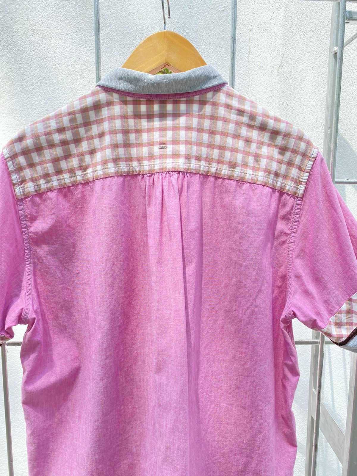 Frapbois FRAPBOIS Pink Patchwork Shirt Size XS / US 0-2 / IT 36-38 - 3 Thumbnail