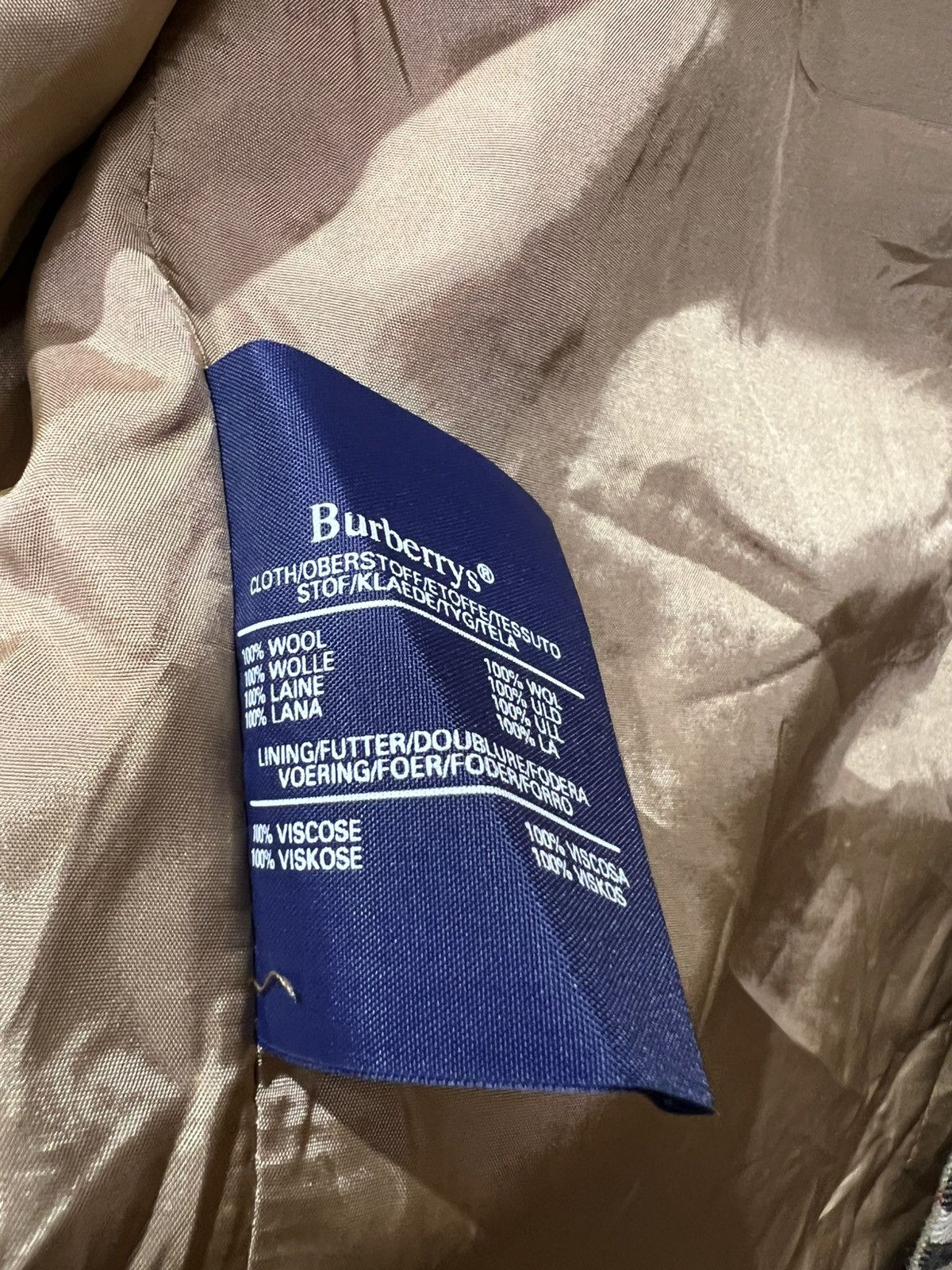 Burberry Burberry Check Wool Blazer Vintage Size M / US 6-8 / IT 42-44 - 7 Thumbnail