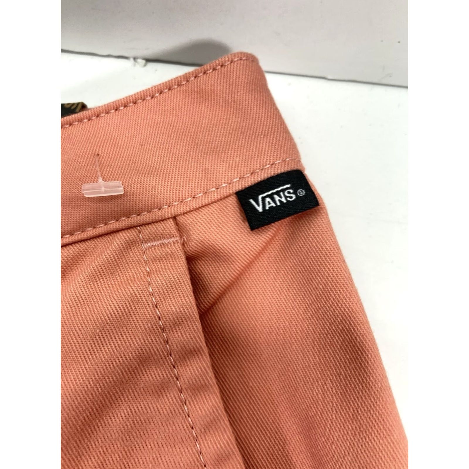 Vans VANS Chino Pants Women 25X30 Coral Flat Front Tapered Leg Stretch Casual NWT W Size 42" / US 20 - 6 Thumbnail