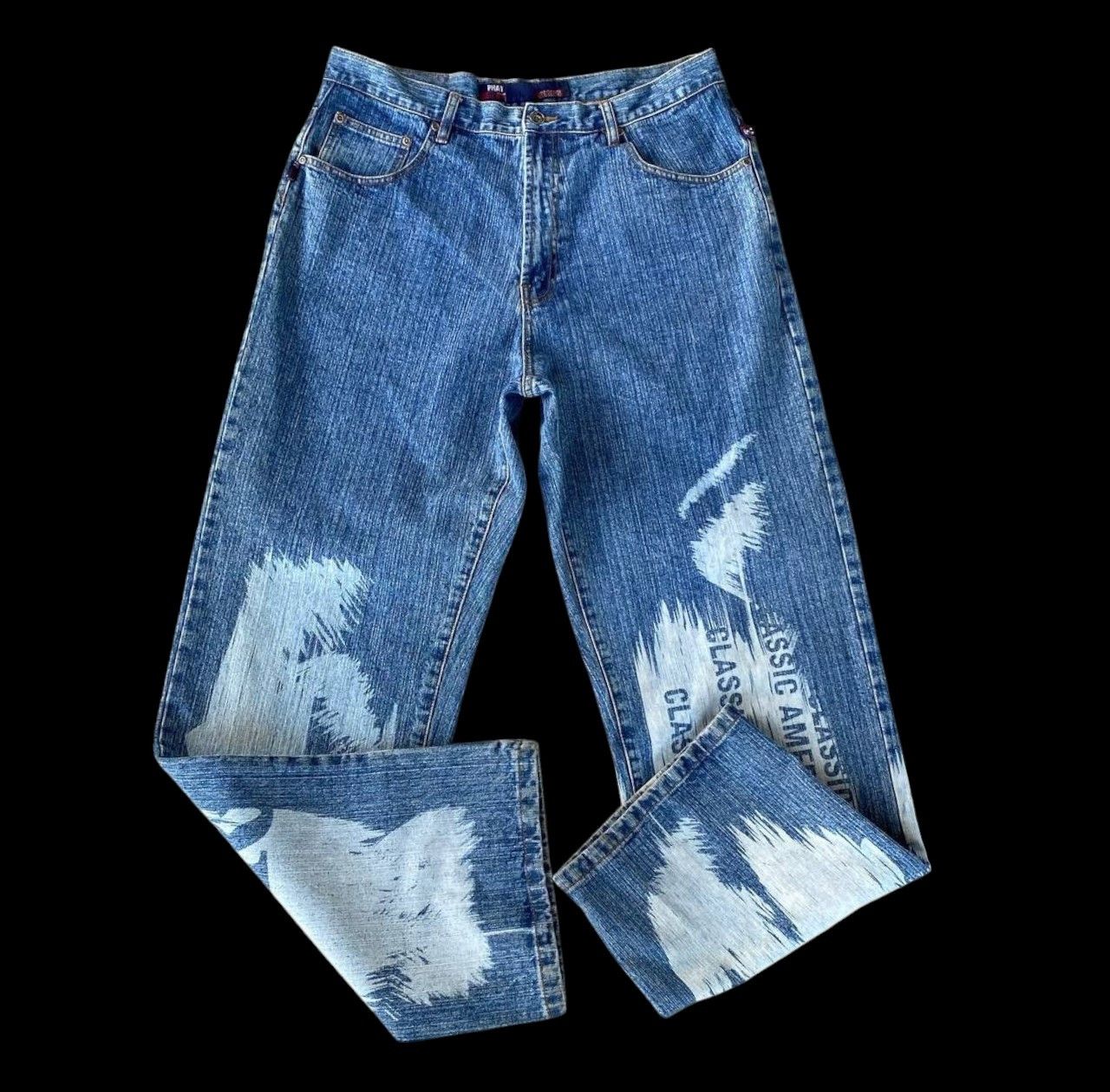 Phat Farm VINTAGE 1992 PHAT FARM LOOSE CLASSIC AMERICAN FLAVA PAINTED Size US 35 - 5 Thumbnail