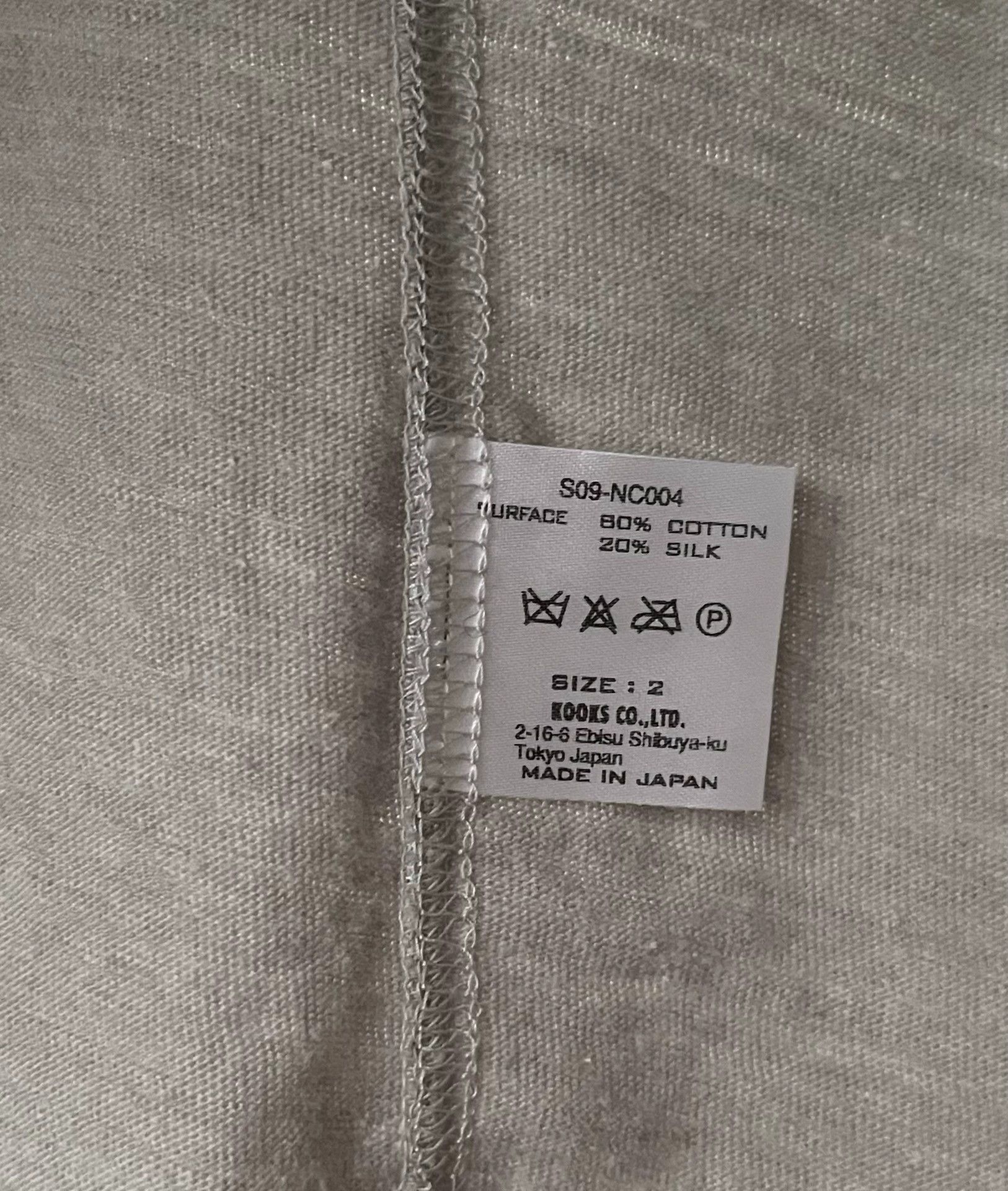 Number (N)ine Number (N)ine 09SS Light Gray Tee Size US M / EU 48-50 / 2 - 4 Thumbnail