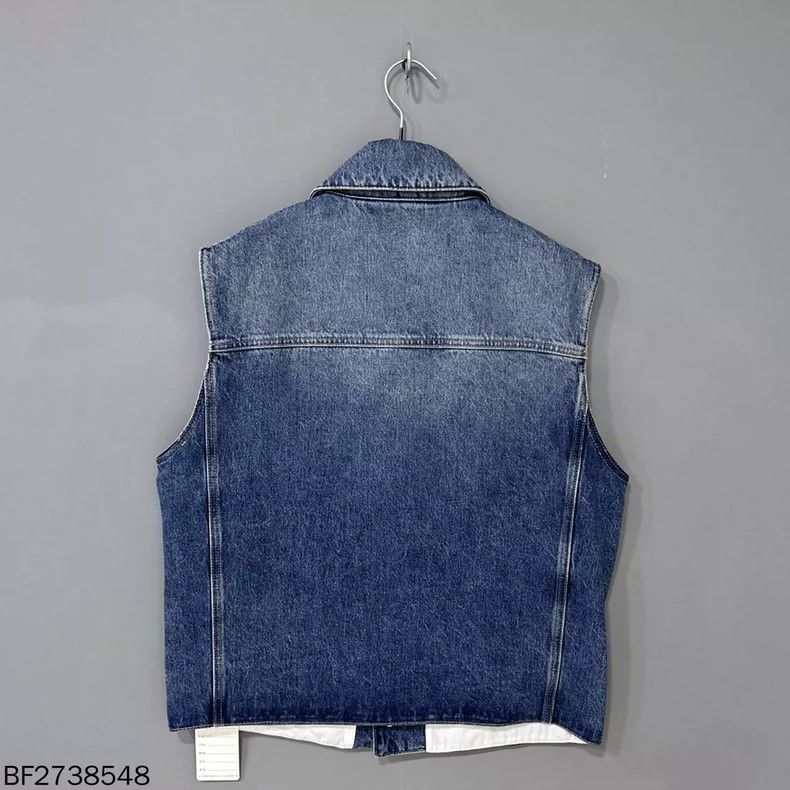 Givenchy Givenchy New embroidered logo washed denim vest jacket Size US M / EU 48-50 / 2 - 3 Thumbnail