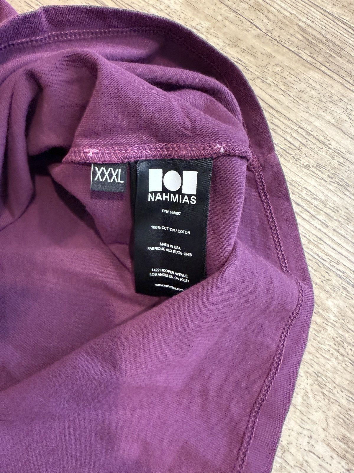 Nahmias Nahmias Wine Wash Tee Size US XXL / EU 58 / 5 - 3 Thumbnail