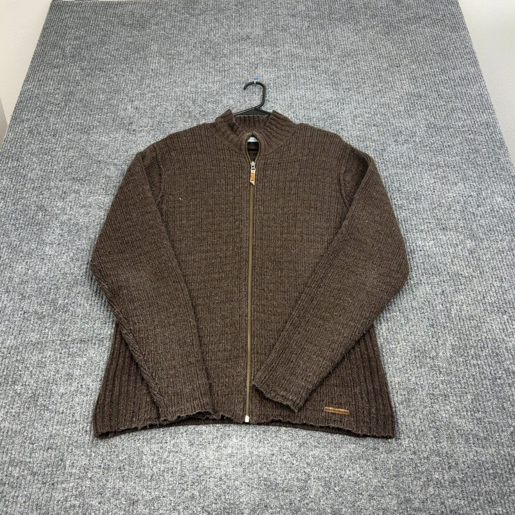 Eastern Mountain Sports Eastern Mountain Sports Sweater Mens L Brown Full Zip Wool Ribbed Knit Gorp Size US L / EU 52-54 / 3 - 2 Thumbnail