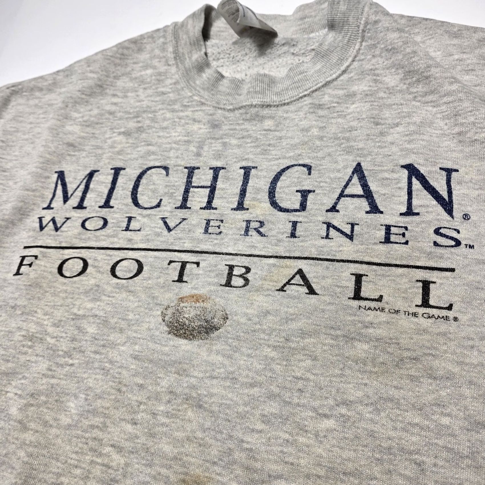 Jerzees VINTAGE Michigan Wolverines Sweatshirt Men’s Large NCAA Football Thrashed 90s Sweatshirt Size US L / EU 52-54 / 3 - 2 Thumbnail