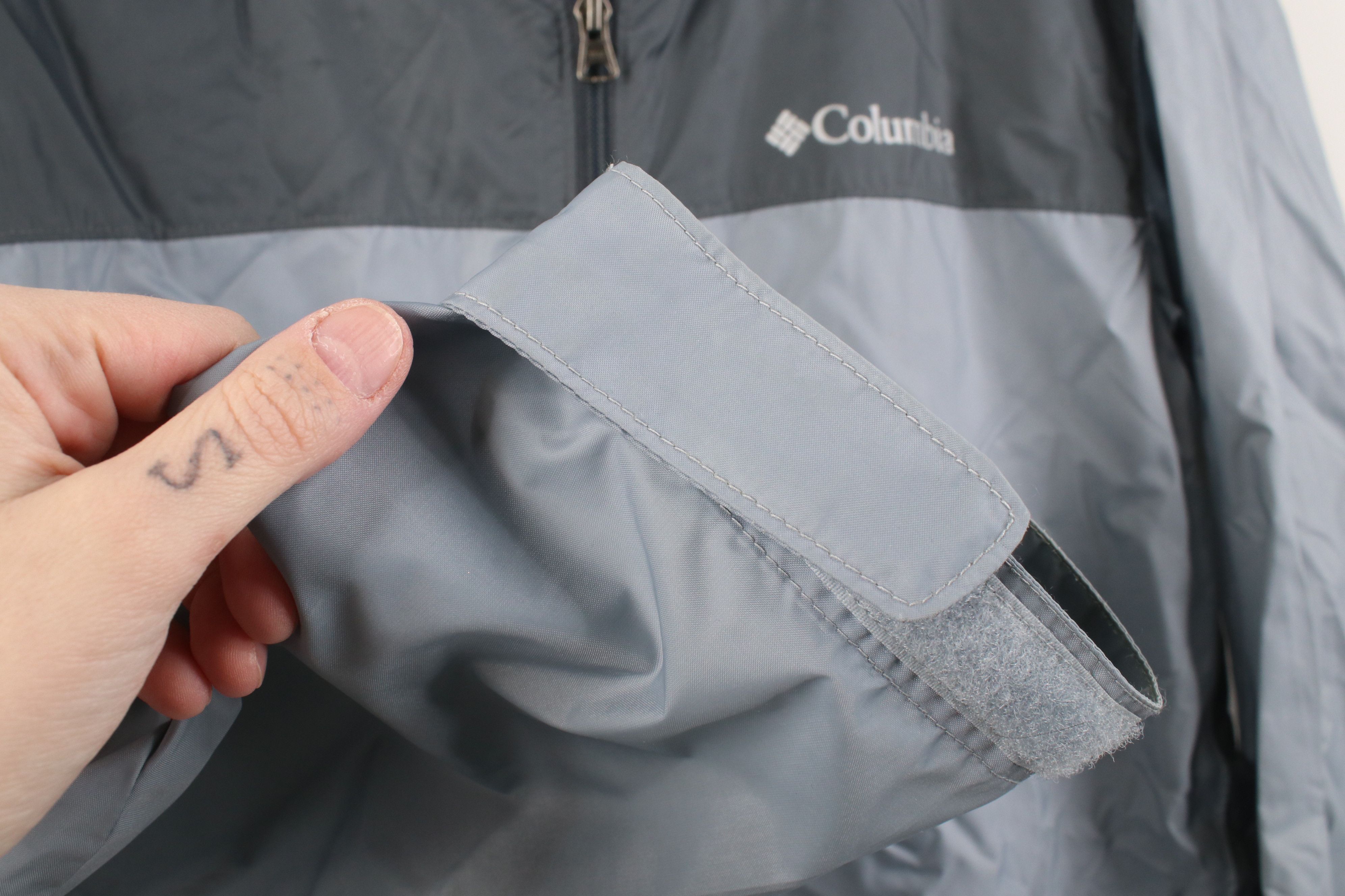 Columbia Y2K Columbia Color Block Hooded Windbreaker Rain Jacket Gray Size US M / EU 48-50 / 2 - 9 Thumbnail