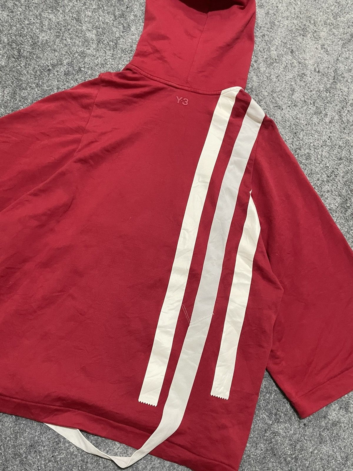 Y-3 RARE OVERSIZED 3 QUARTER HOODIE 3 STRIPES ADIDAS SWEATSHIRT Size US XS / EU 42 / 0 - 4 Thumbnail