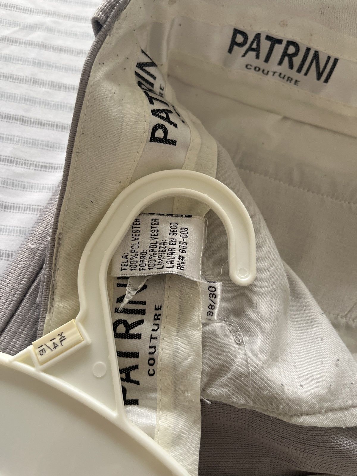 Other Patrini Couture Silver Pants Size US 28 / EU 44 - 3 Thumbnail