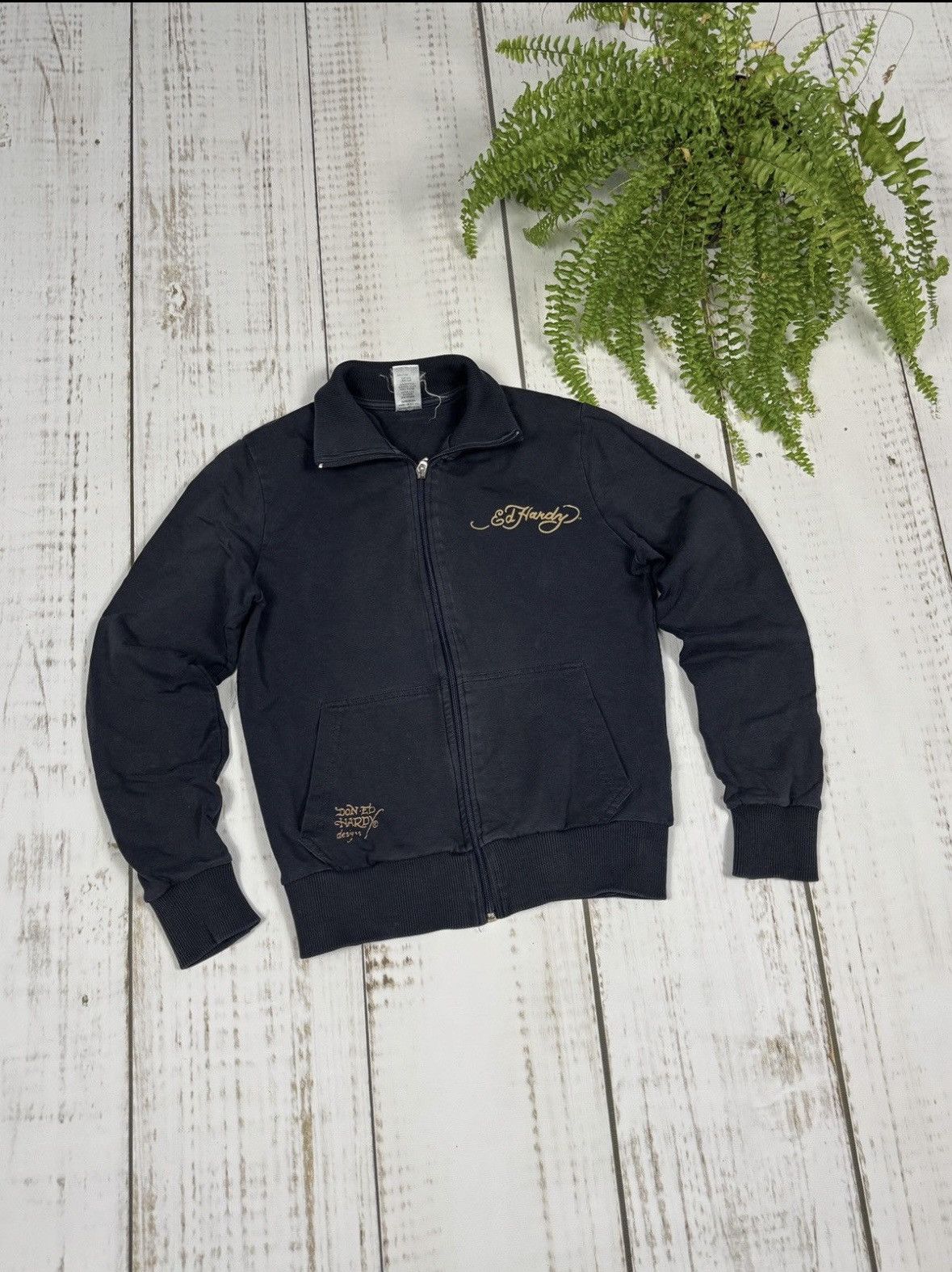 Christian Audigier × Ed Hardy Ed Hardy by Christian Audigier Sweatshirt Zip Drip Size S / US 4 / IT 40 - 2 Thumbnail