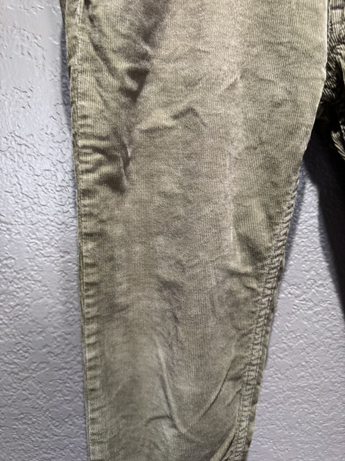 Acne Studios Acne Studios Green Olive Corduroy Pants Fine Soft Faded Slim Size US 30 / EU 46 - 8 Thumbnail