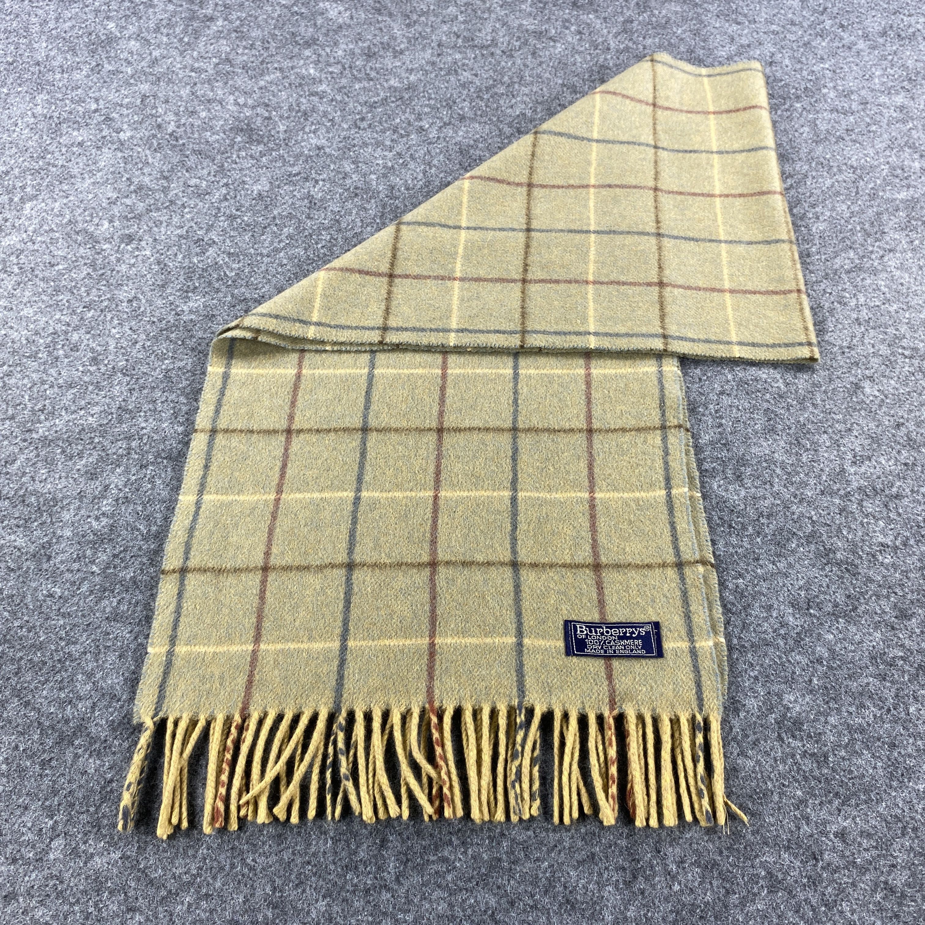 Burberry × Vintage Burberrys Scarf # Muffler # Neckwear # D540 Size ONE SIZE - 6 Thumbnail