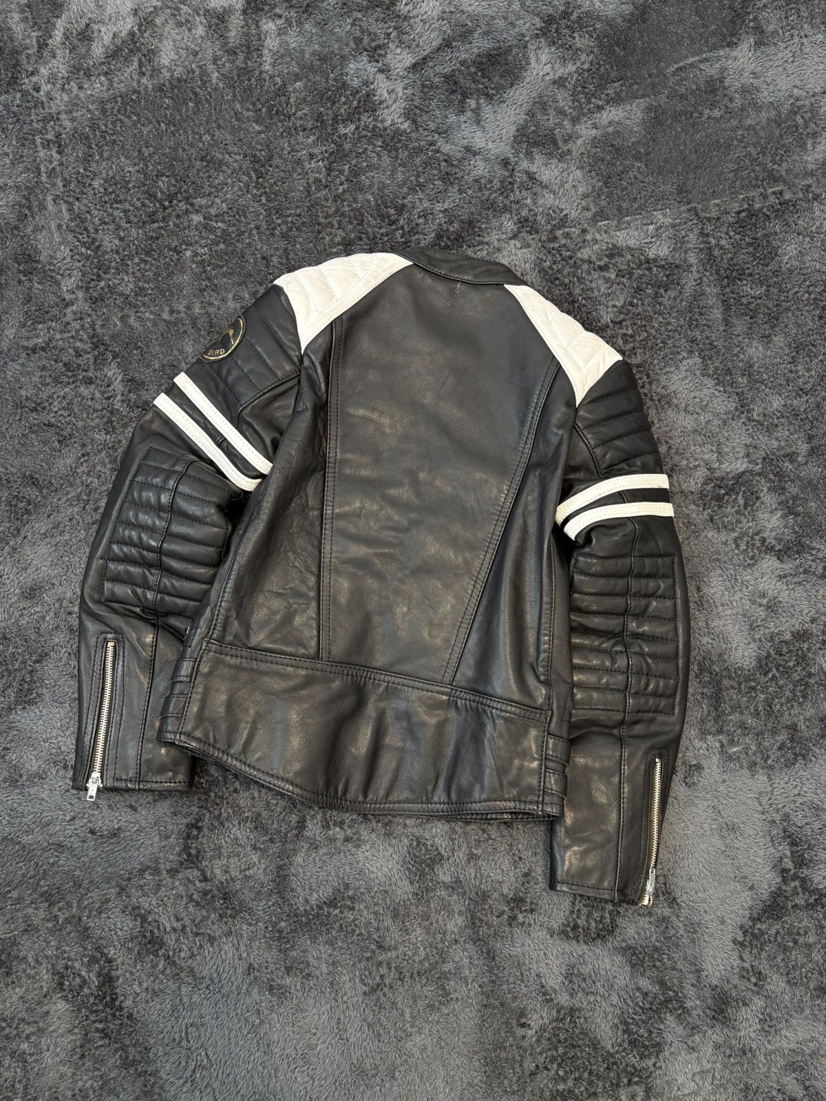 Japanese Brand Heavy Real Leather Racing Jacket Ducati Harley RedBull Size M / US 6-8 / IT 42-44 - 7 Thumbnail