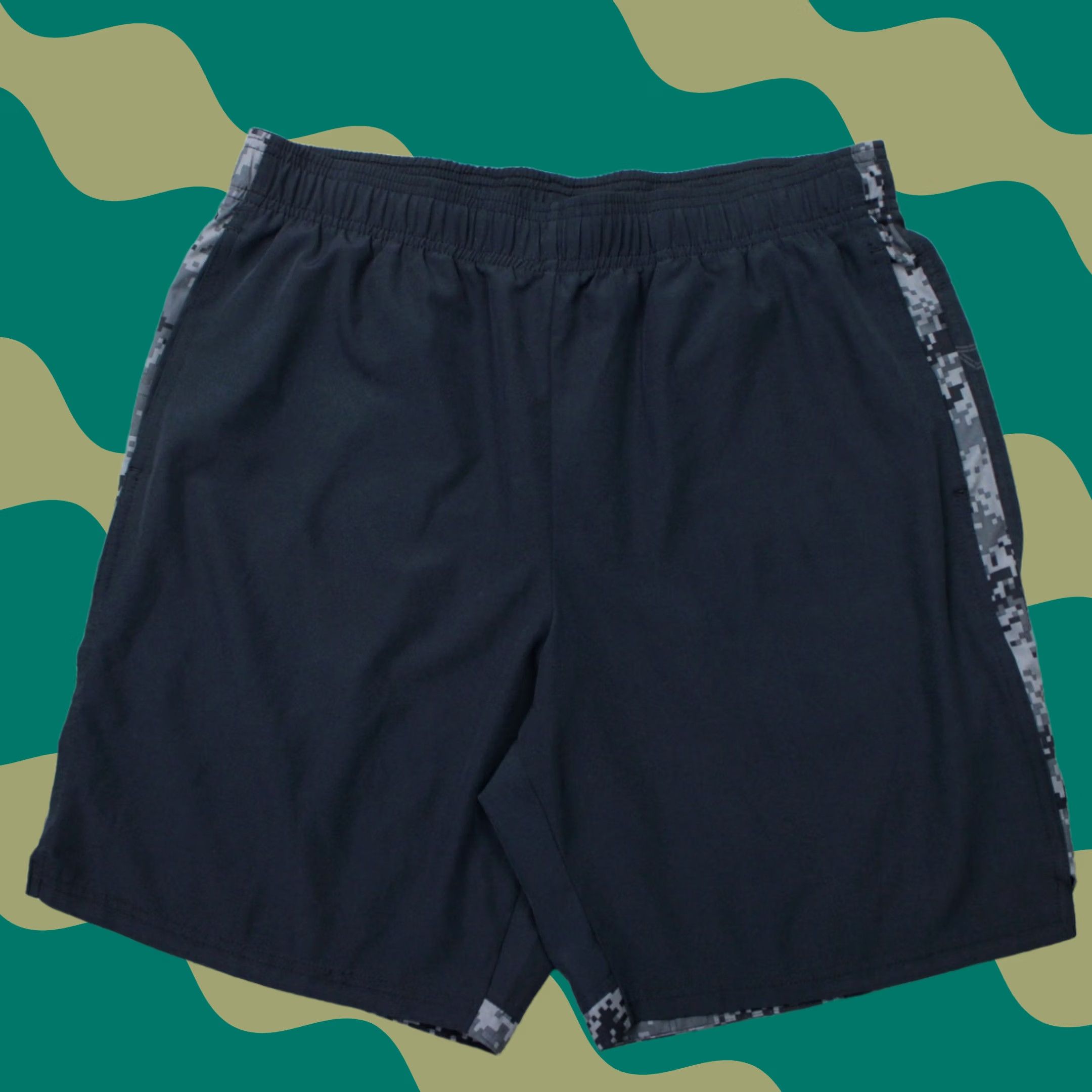 Tapout Tapout x WWE Shorts Men Large Black 8" Workout Gym Training MMA Athletic Stretch Size US 33 - 1 Thumbnail