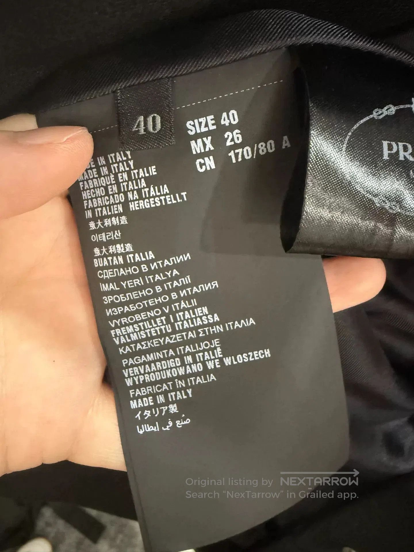 Prada Prada Black Regular Shoulder Coat 40. Size S / US 4 / IT 40 - 5 Thumbnail
