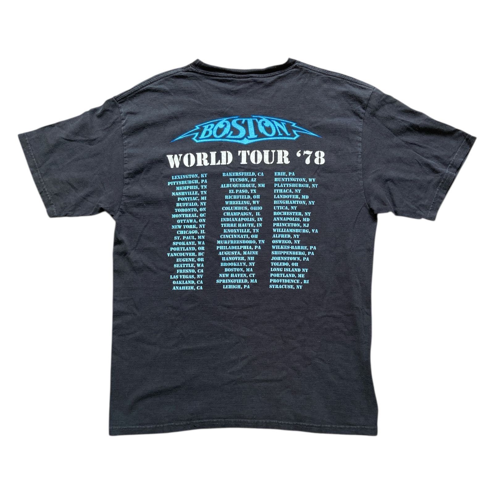 Hanes 1978 BOSTON WORLD TOUR, HANES HEAVYWEIGHT Original Tour Merc Size US M / EU 48-50 / 2 - 2 Thumbnail