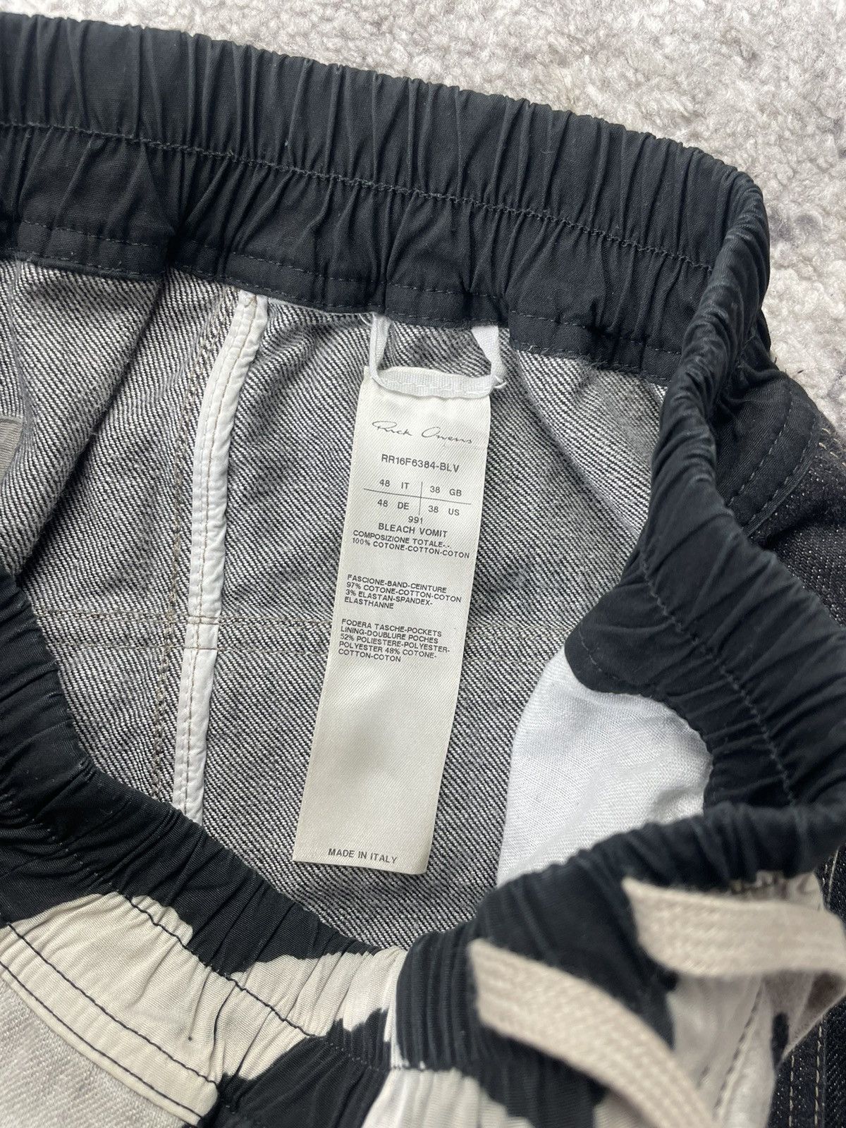 Rick Owens FW2016 Bleach Vomit Runway Pods Size US 32 / EU 48 - 9 Thumbnail