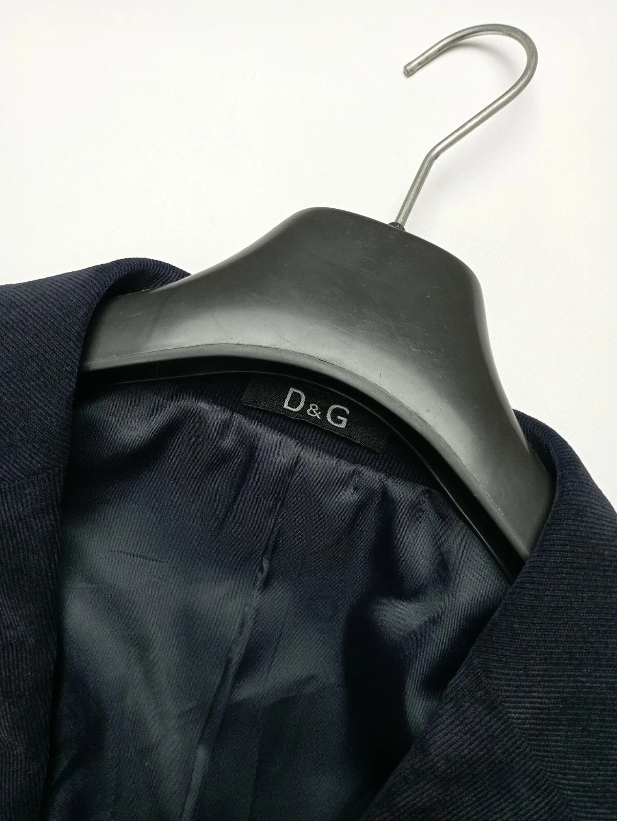 Dolce & Gabbana Dolce & Gabbana Vintage Velvet Blazer Dark Blue – Men’s Size 50L - 8 Thumbnail