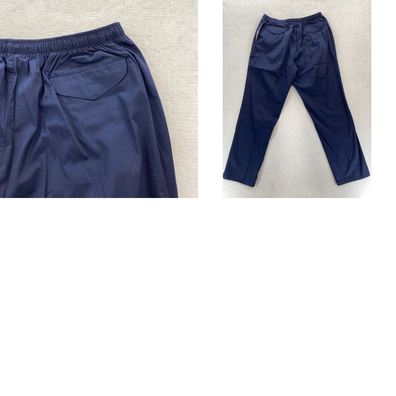 Vintage VINTAGE SPORTIF Pants Mens XL Navy Blue Stretch Fabric Waistband Straight NWT Size US 36 / EU 52 - 9 Thumbnail