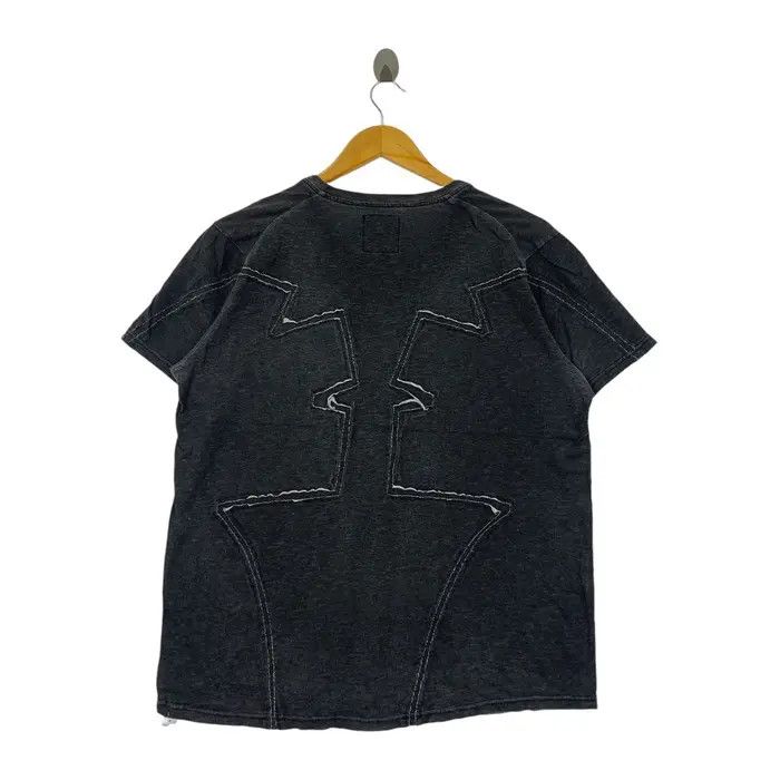 Marithe + Francois Girbaud Vintage MARITHE FRANCOIS GIRBAUD Patchwork Tee Shirt Size L / US 10 / IT 46 - 3 Thumbnail