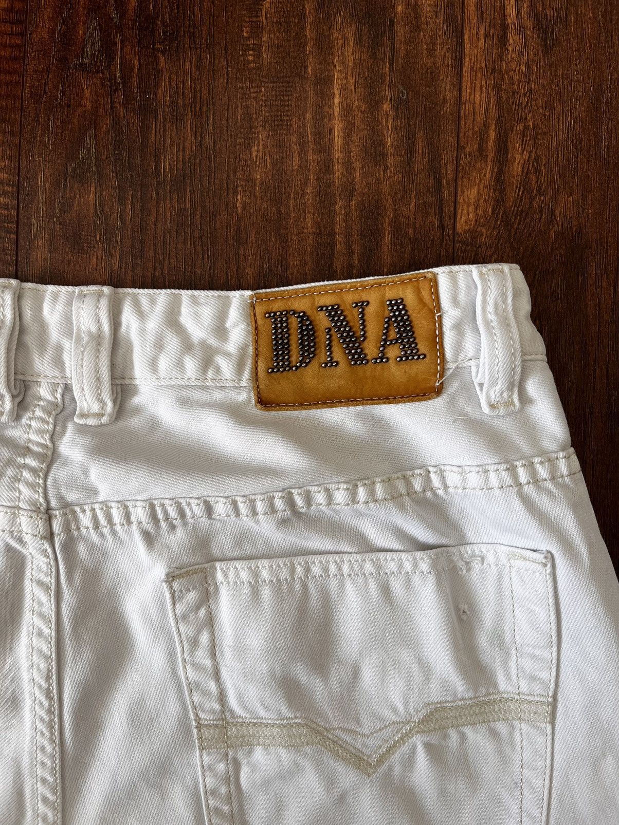 Designer × Diesel × Vintage RARE vintage white diesel straight leg denim jeans Size US 34 / EU 50 - 2 Thumbnail