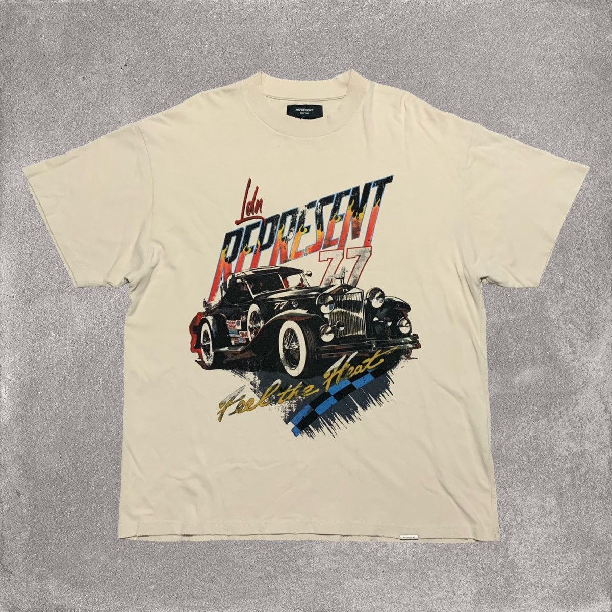 Represent Clo. Represent Large Feel The Heat Vintage White Tee Size US L / EU 52-54 / 3 - 1 Thumbnail