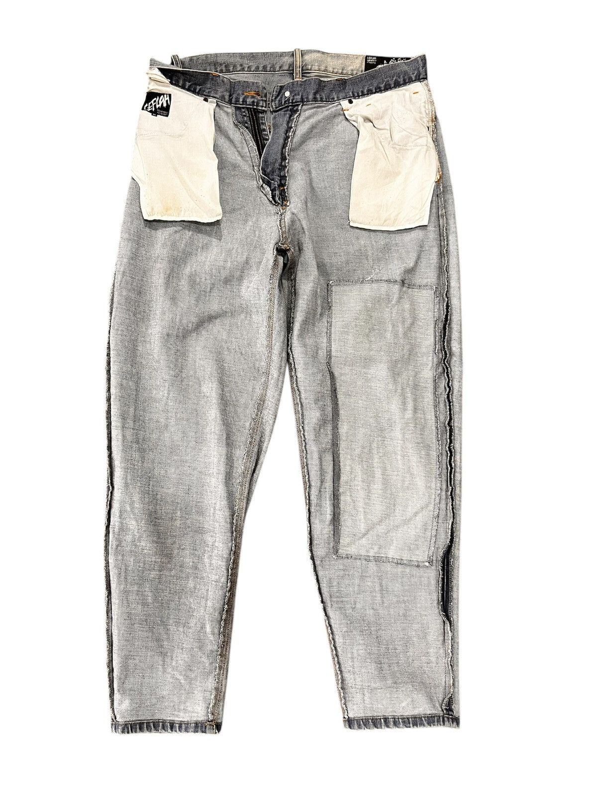 Japanese Brand LEFLAH BAGGY JEANS JAPANESE BRAND Size US 36 / EU 52 - 3 Thumbnail