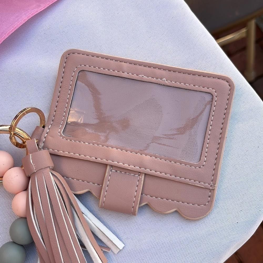 Designer Pink wallet beaded keychain Size ONE SIZE - 4 Thumbnail