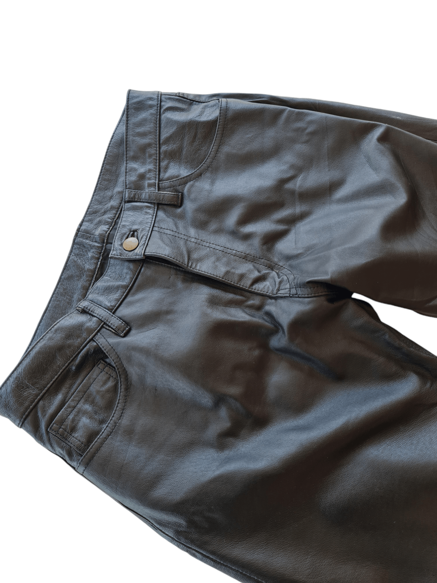 Comme Ca Ism × Genuine Leather × Vintage Vtg Comme Ca Ism Leather Pants Size US 32 / EU 48 - 3 Thumbnail