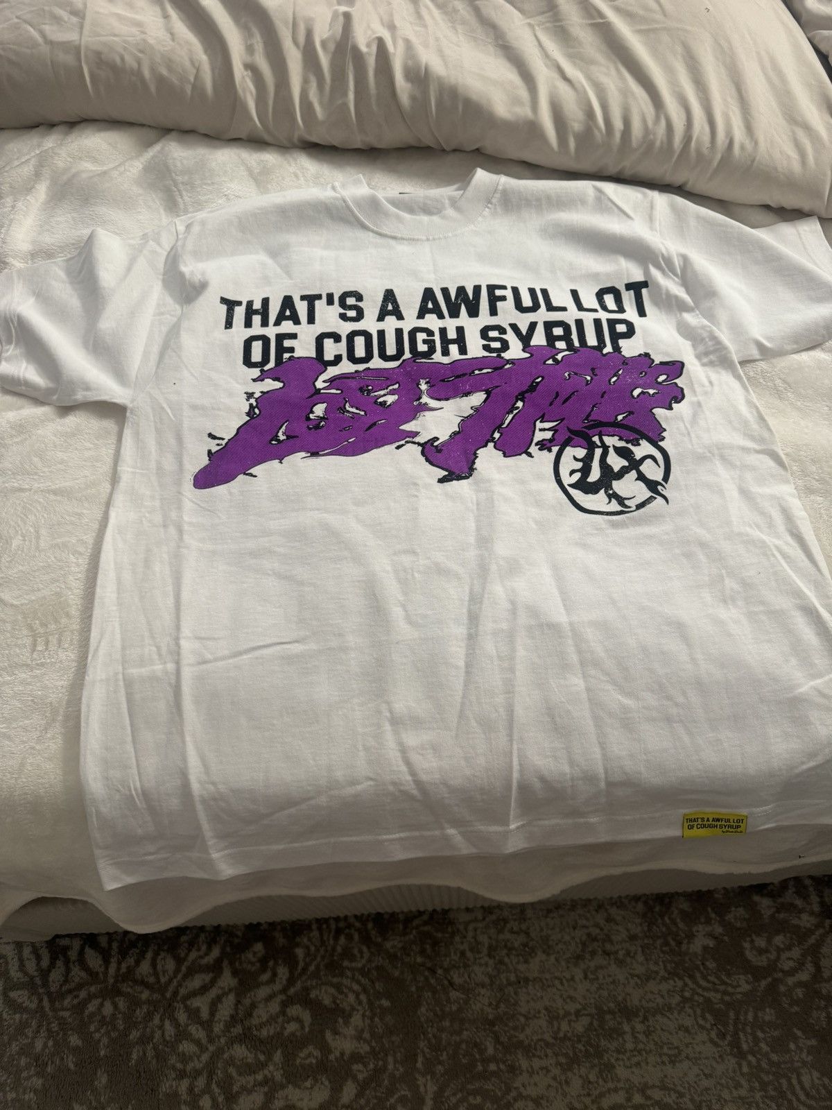 Awful Lot of Cough Syrup Lost hills x cough syrup white spell out tee sz xl Size US XL / EU 56 / 4 - 1 Thumbnail