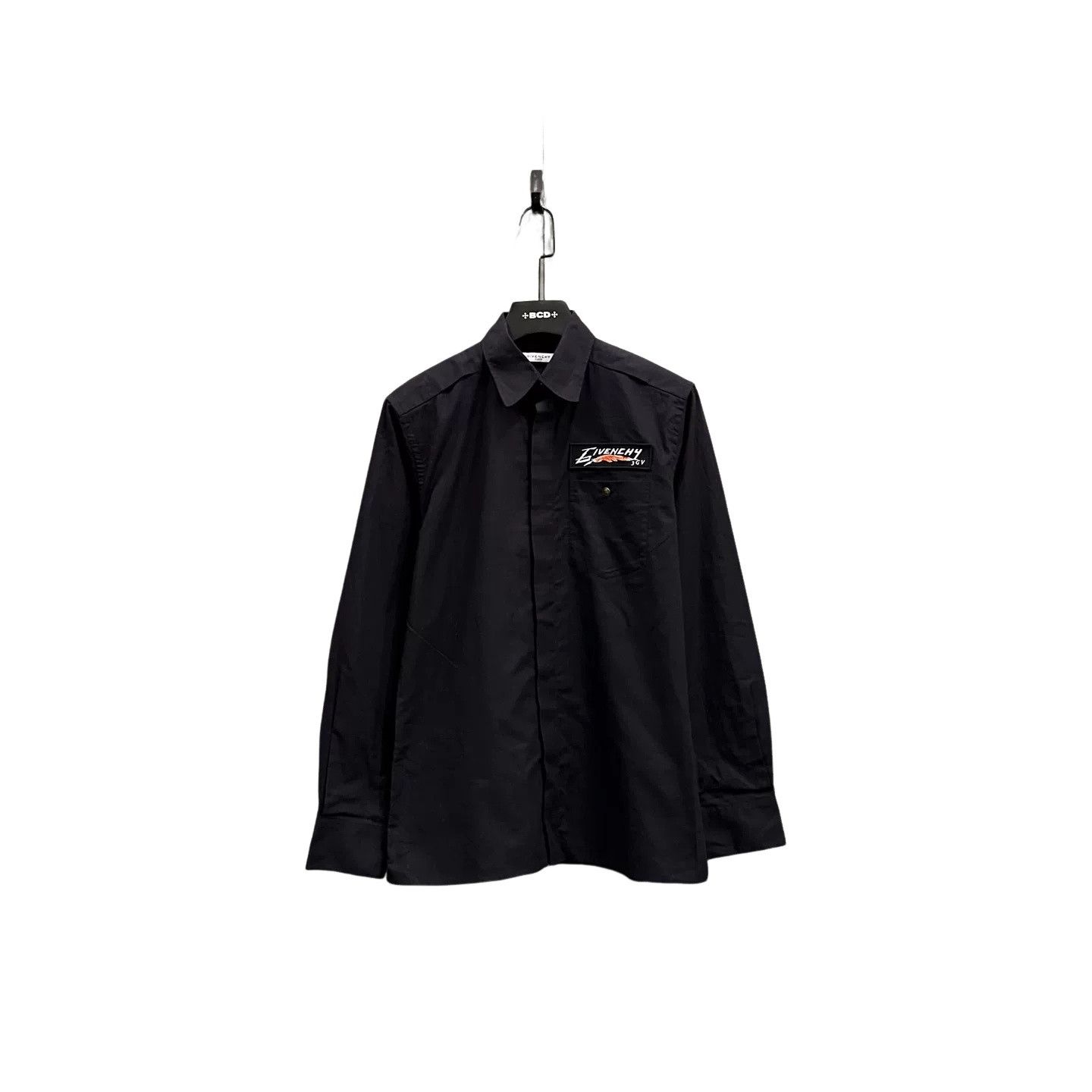 Givenchy Givenchy Embroidered Logo Button Up Shirt 39 Size US M / EU 48-50 / 2 - 1 Thumbnail